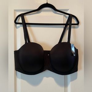 Wacoal Strapless Black Bra size 44DDD